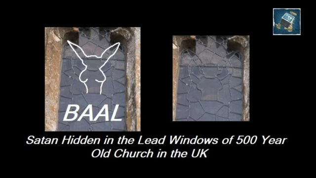 Satan Hidden in the Lead Window Design of 500 Year Old Church in the UK