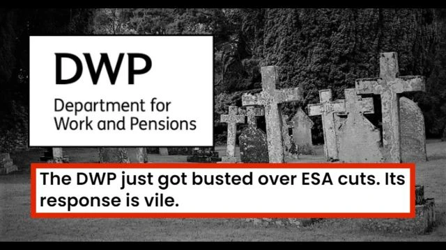 DWP busted over ESA cuts: response is vile! [YT UPLOAD]