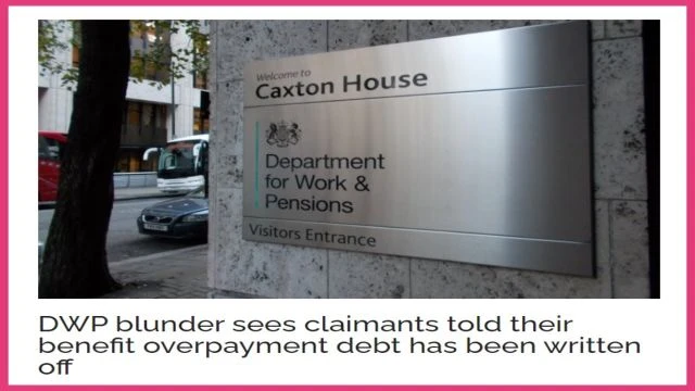 Benefit overpayments mistakenly written off in DWP blunder