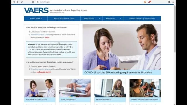 How to access VAERS - Vaccine Adverse Event Reporting System