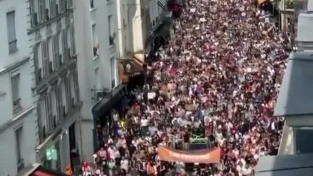 Protests at Paris - FUCK THE NWO