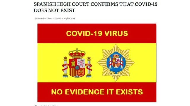 SPANISH COURT; COVID 19 VIRUS DOES NOT EXIST IT HAS TO BE A MAN MADE BIOWEAPON