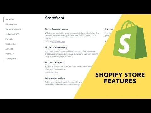 Shopify Overview:  All the Shopify store features you need to build a successful eCommerce Business