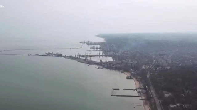 ? Liberated port of Mariupol