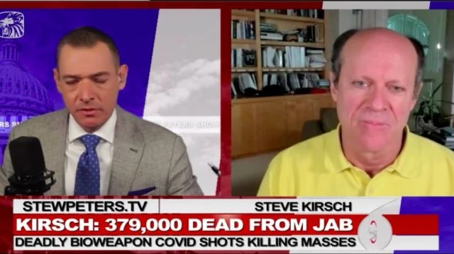 Steve Kirsch | 379’000 Dead From Jab Deadly Bioweapon Shots Killing Masses