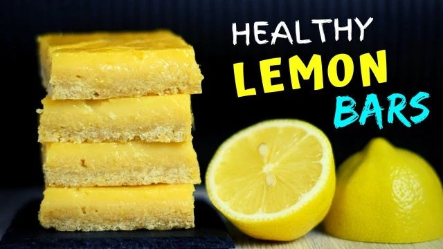 Easy Healthy Lemon Bars (5 ingredients!)