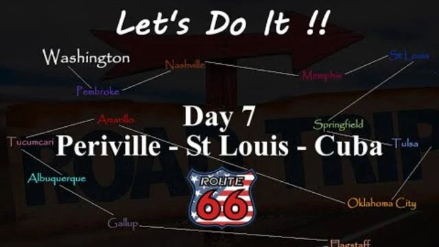 American Road Trip route 66 - Day 7 Pereville to Cuba St Louis