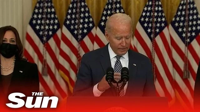 Biden FORGETS reporters question after live speech on Afghanistan