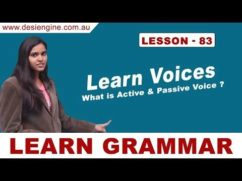 Lesson - 83 What is Active & Passive Voice ? | Learn English Grammar | Desi Engine India