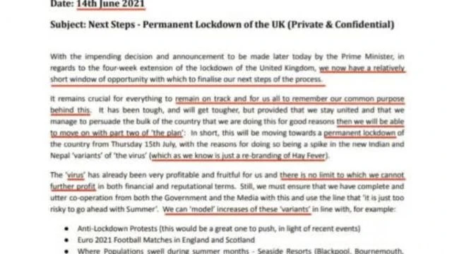 leaked docs on permament lockdown