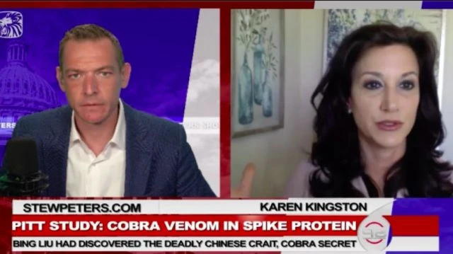 Karen Kingston | Pitt Study: Cobra Venom in Spike Protein Bing LIU