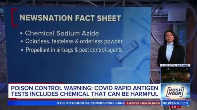 poison control warning covid rapid agent test