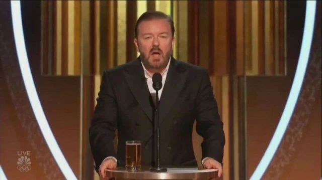 Ricky Gervais has given Hollywood the thrashing it richly deserves