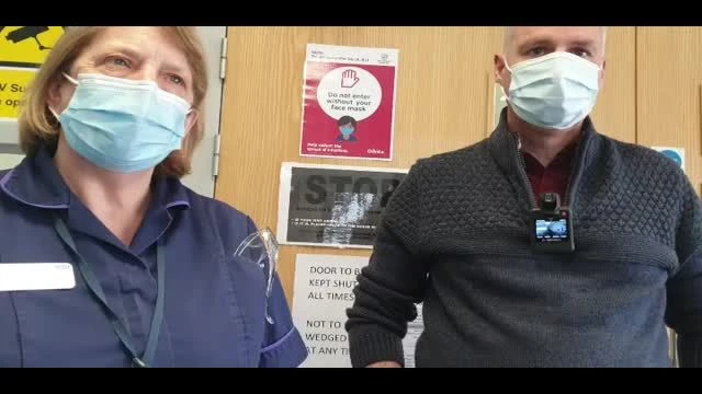 Destroying NHS robots talking to brick walls Clip 1