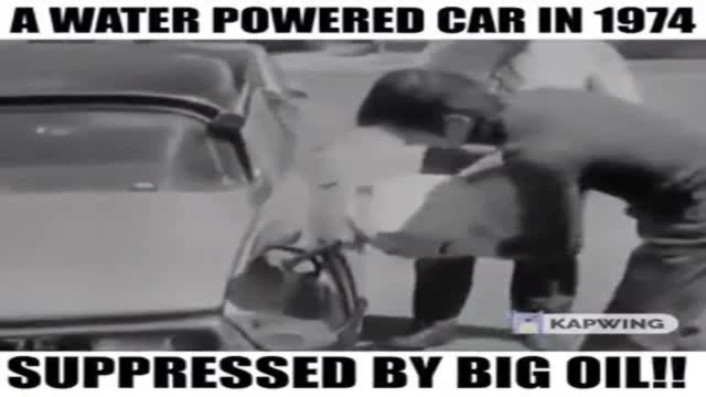 A WATER POWERED CAR IN 1974 [MORE LINKS IN DESCRIPTION]