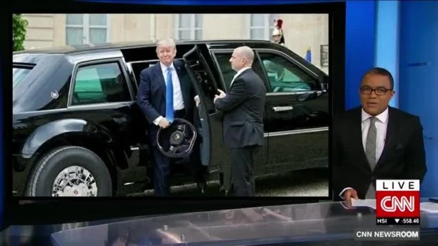 Trump Lunges at Secret Service & Grabs Steering Wheel!!! ??