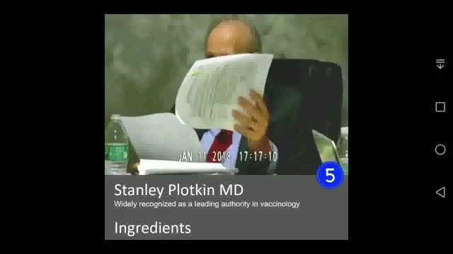 Vaccines INGREDIENTS by Stanley Plotkin, Godfather of Vaccines