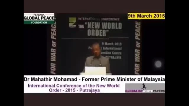 walter white dr mahathir mohamad former prime minister of malaysia international conferenc nwo 2015 putrajaya