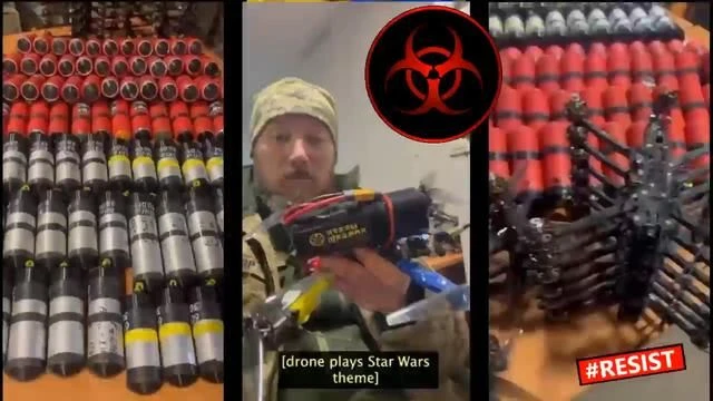 UKRAINE: DRONES & CHEMICAL WEAPONS.. WHAT COULD GO WRONG? ☣️☣️☣️