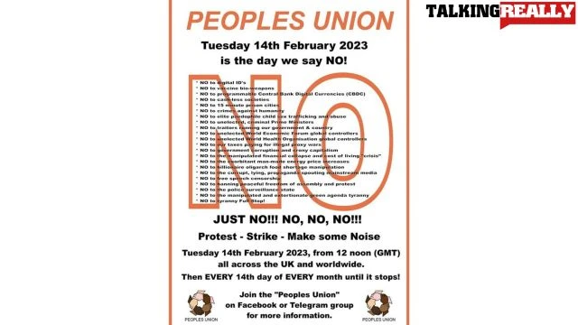 say NO on February 14 2023 | Talking Really Channel | join the protest movement