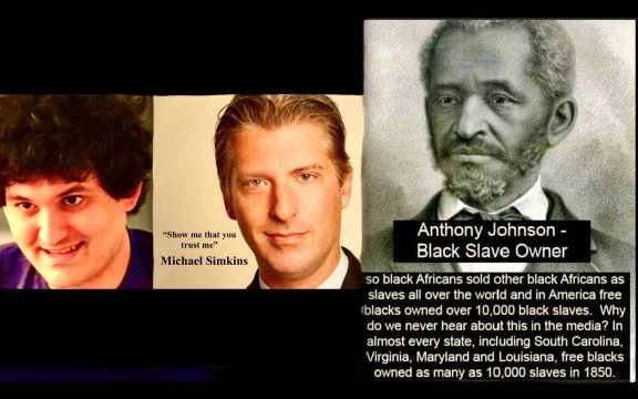 Black Slave Owners FTX Sam Bankman Fried Partner Michael Simkins