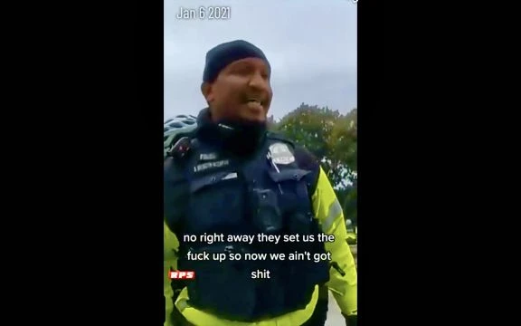 January 6 Video Shows Black DC Police Admit USA Was Set Up