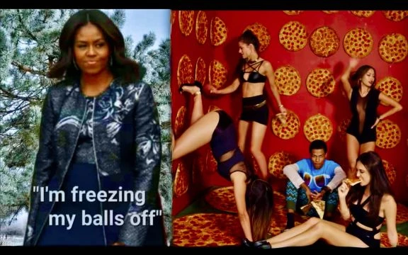 Michelle Obama Freezes His Balls Off During Victor Hugo Birthday