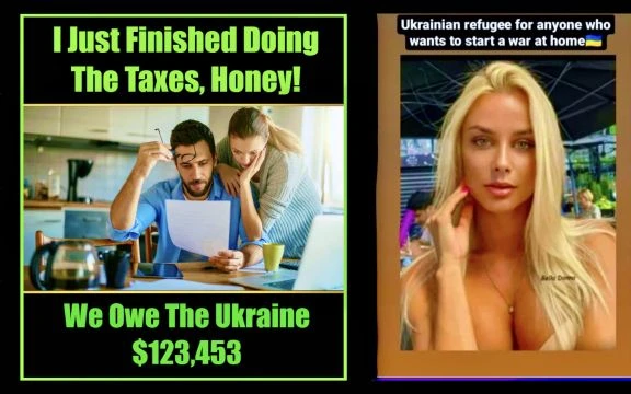 USA EU UK Taxpayers Finance Biden Russia Ukraine War Crimes