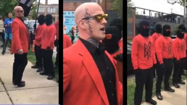 OHIO: BLOODTRIBE: FEDS DISGUISED AS NAZIS TROLL  A DRAG SHOW!