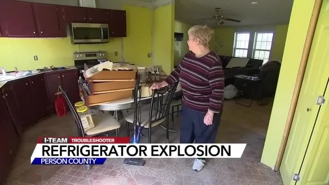 Refrigerator explodes, destroys kitchen and damages other parts of NC house, owner says