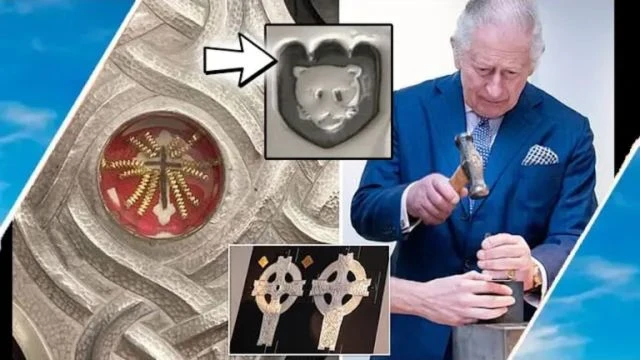 Pope Gifts King Charles Jesus Cross Shards & MARK / Hugo Talks