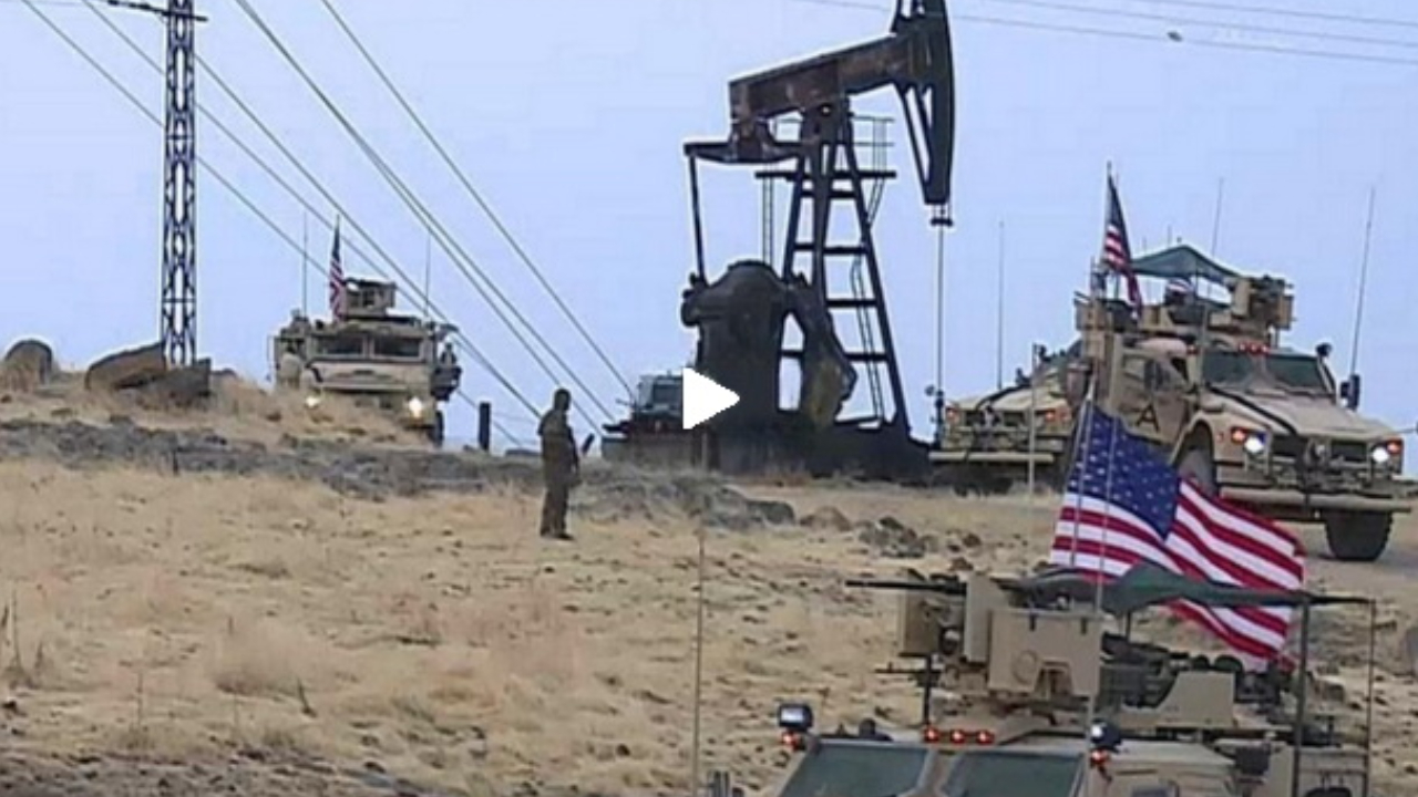 SYRIA - American troops stealing the country's oil