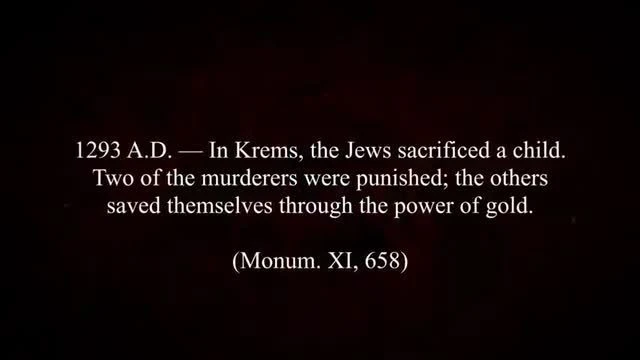 A History Of Ritual Blood Sacrifice - Jewish Ritual Murder