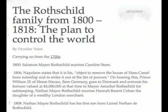 EXPOSING THE JEWISH ROTHSCHILD (life101)