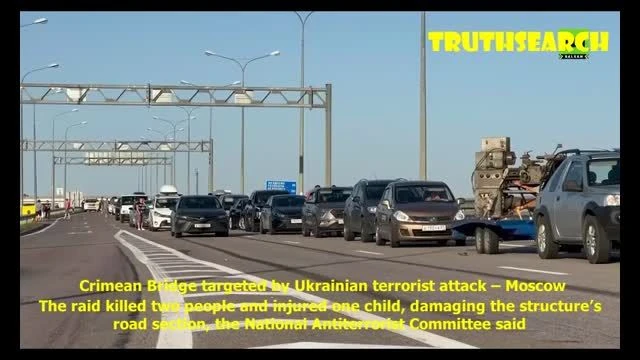 Crimean Bridge targeted by Ukrainians using NATO drones