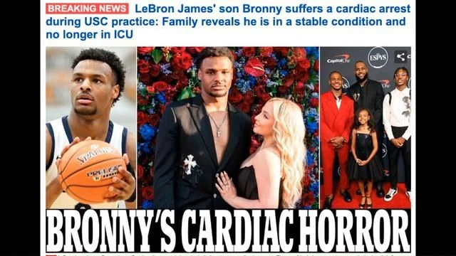 💉LeBron Jamess son, Bronny (18 y.o), has suffered a cardiac arrest.💉Vaccine Best 4 Me + My Fam💉