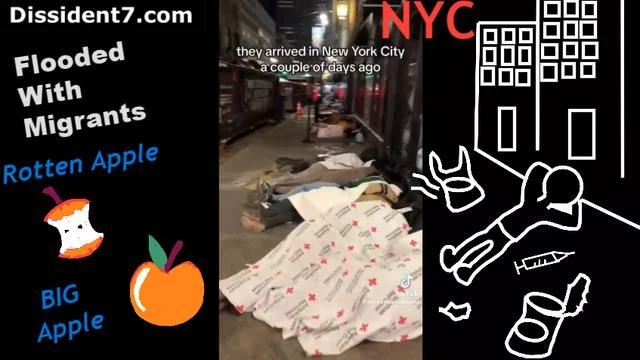 The Big Apple Is Swarmed With Migrants Sleeping on The Sidewalks 🍎🌇🌆