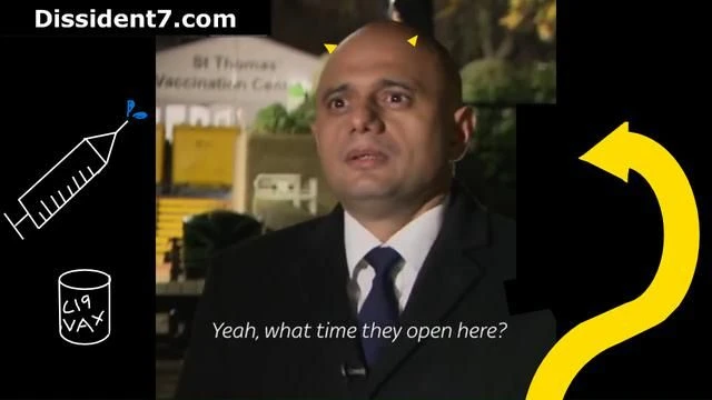 Sajid Javid Pressures Reporter into Getting Covid Booster Jab on Camera😈 Hes Too Caring💉 💉 💉