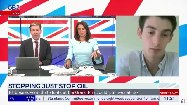 GB News Presenters Laugh at the Climate Crisis Alex De Koning 6 July 2023 Just Stop Oil