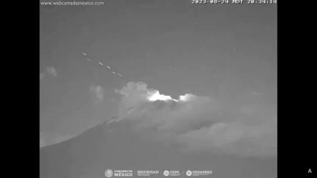 August 24TH 2023 Popocatepetl Volcano, Mexico