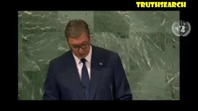 Serbian president in UN, telling the truth