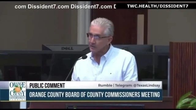 Orange County Board of Commissioners Talks About Vaccine Injuries Due To Toxic Spike Proteins