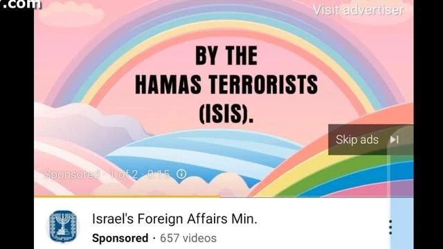 Dystopian Propaganda Ads for Israel Appearing on Youtube