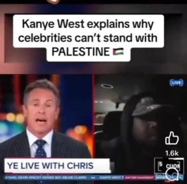 Kanye west explains why celebrities can’t stand with Palestine. Ye is also a kike.