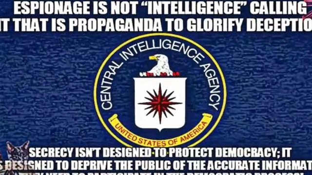 Paid for by the CIA. NEVER WATCH THE TELEVISION