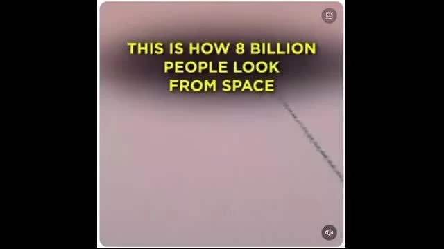 How it looks 8 Billion people on Earth.. Overpopulation Lie