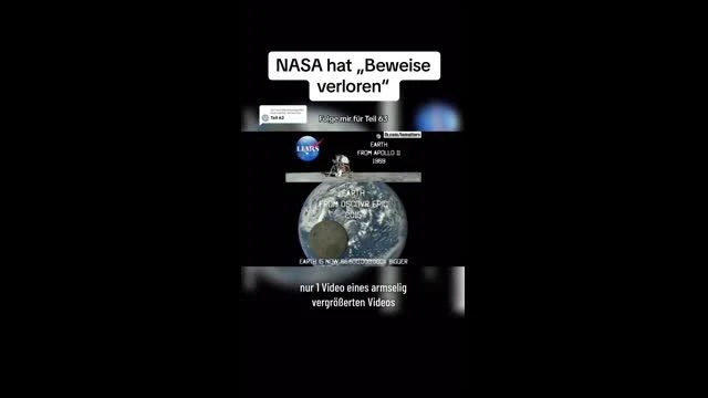 NASA hat die Beweise verloren