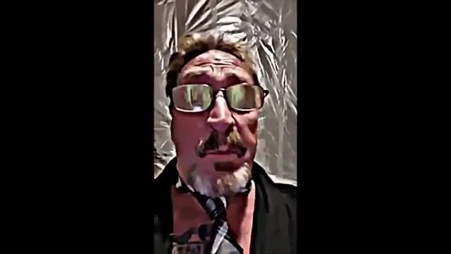 McAfees message from inside his faraday cage