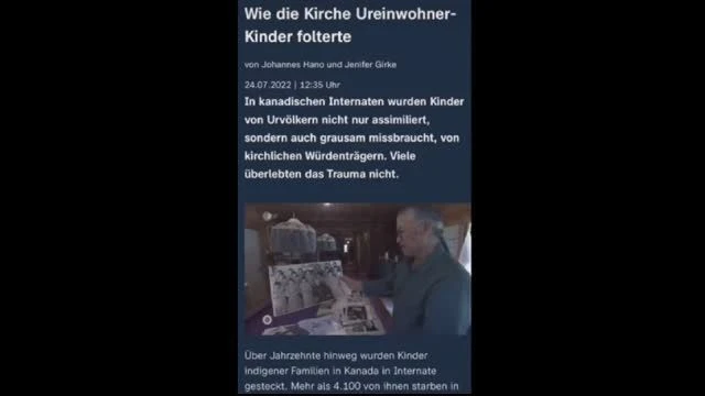 Wie die Kirche Ureinwohner-Kinder folterte