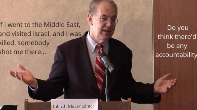 The Israel Lobby and American Policy (A talk by John J. Mearsheimer)